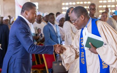 M Faure Gnassingbé s’unit aux actions de grâces de la communauté chrétienne d’Akébou